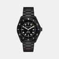 Maritime Men Quartz Black Dial Analog Stainless Steel Watch MK9181