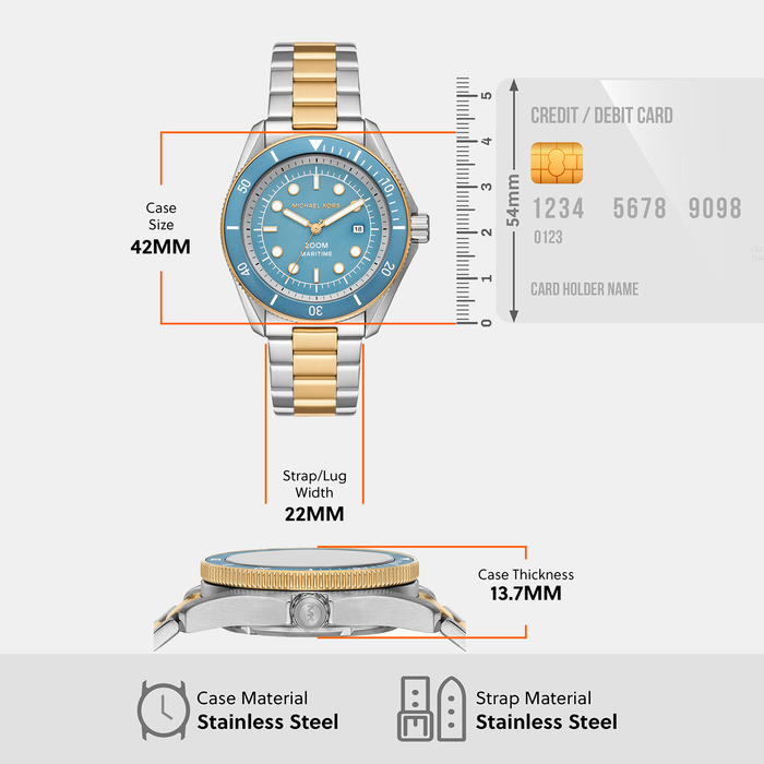 Michael Kors Stainless Steel Round watch