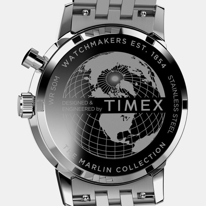 Marlin Men Quartz Blue Dial Multi-Function Stainless Steel Watch TW2W51300UJ