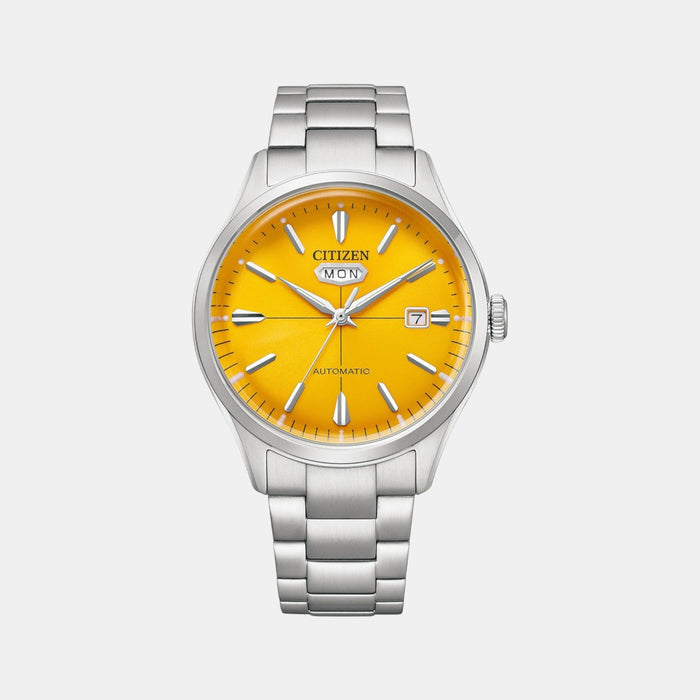 Mechanical Men Automatic Yellow Dial Analog Stainless Steel Watch NH8391-51Z