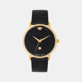 Men Quartz Black Dial Analog Leather Watch G1034E-L2204