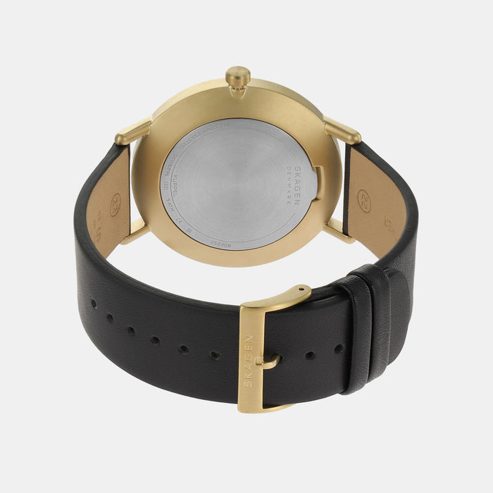 Skagen Leather Black watch
