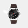 Men Quartz Black Dial Analog Leather Watch TW055HG04