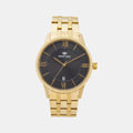 Men Quartz Black Dial Analog Metal Watch 7019E-M2204