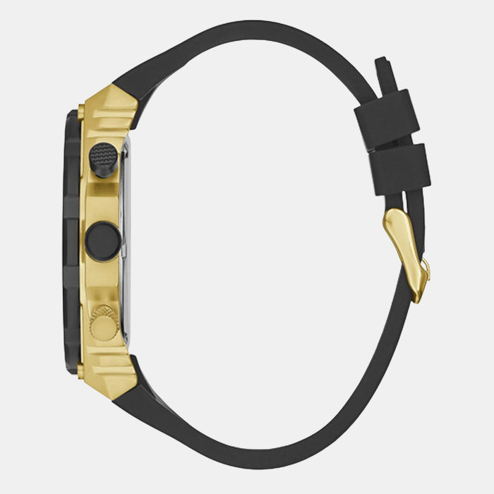 Guess Men Round Black watch