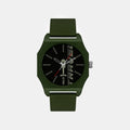 Men Quartz Black Dial Analog Silicone Watch TW041HG15