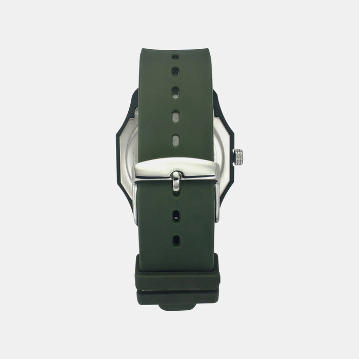 Men Quartz Black Dial Analog Silicone Watch TW041HG15