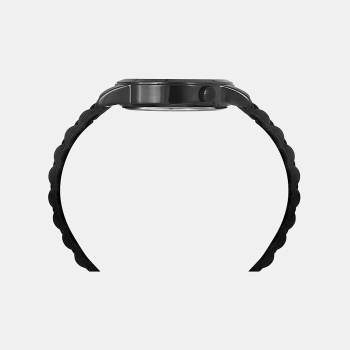 Men Quartz Black Dial Analog Silicone Watch TW058HG03