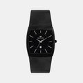 Men Quartz Black Dial Analog Stainless Steel Watch 1060E-B4404