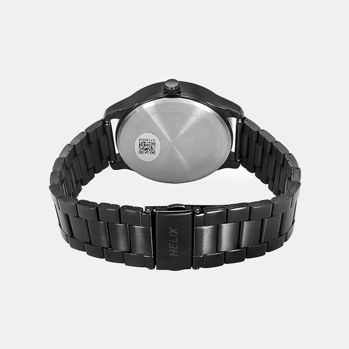 Men Quartz Black Dial Analog Stainless Steel Watch TW043HG28