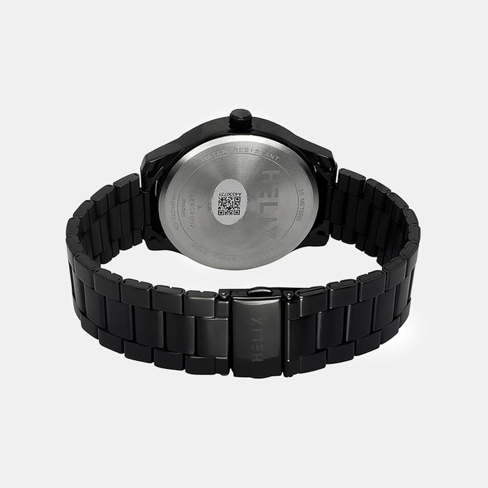 Men Quartz Black Dial Analog Stainless Steel Watch TW043HG31