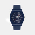 Men Quartz Blue Dial Analog Silicone Watch TW041HG14