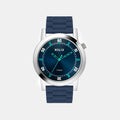 Men Quartz Blue Dial Analog Silicone Watch TW058HG00