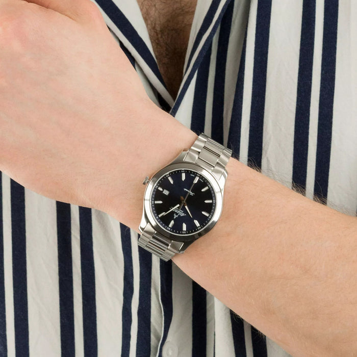Men Quartz Blue Dial Analog Stainless Steel Watch 60335.41.59
