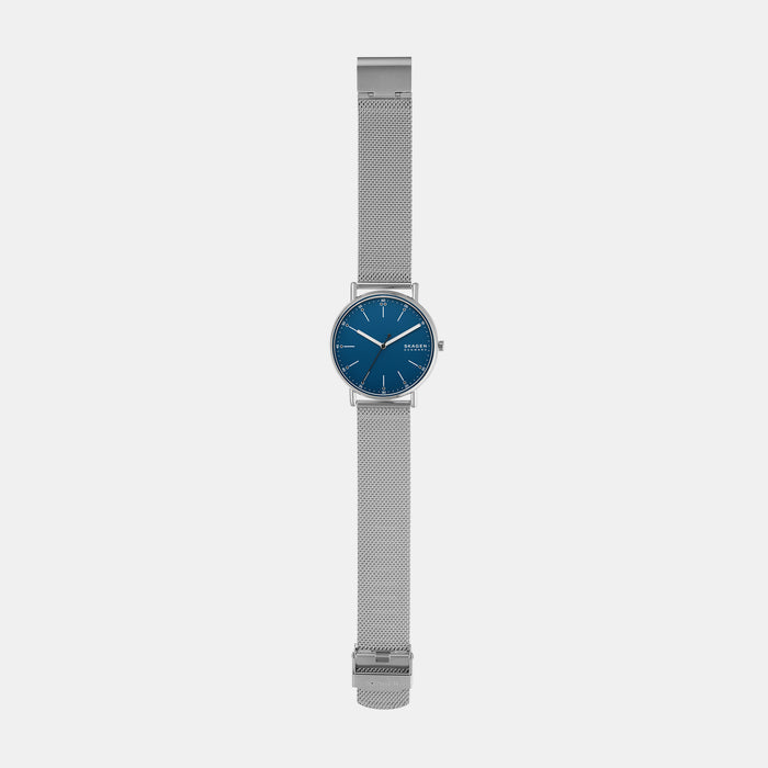Men Quartz Blue Dial Analog Stainless Steel Watch SKW6904