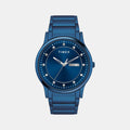 Men Quartz Blue Dial Analog Stainless Steel Watch TW000R458-EX