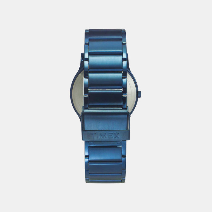 Men Quartz Blue Dial Analog Stainless Steel Watch TW000R458-EX