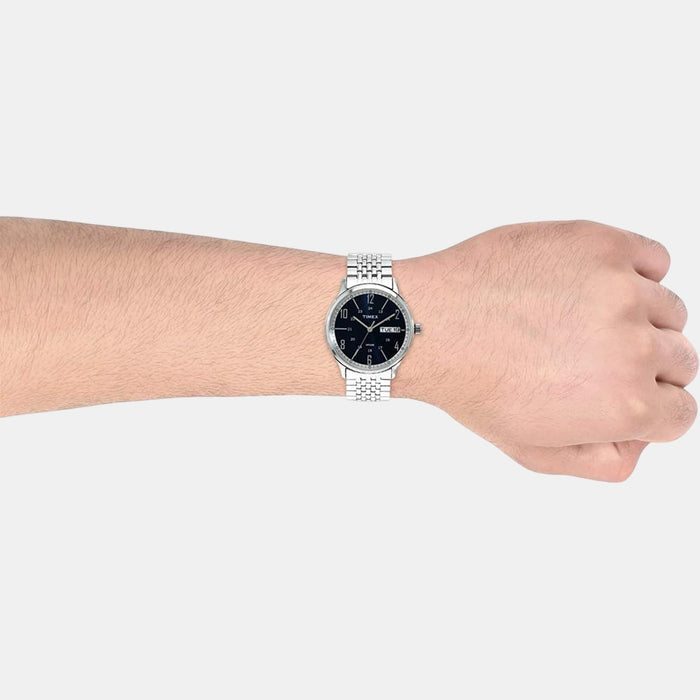 Timex Men Round Blue watch