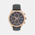 Men Quartz Blue Dial Chronograph Leather Watch 7010C-L3304