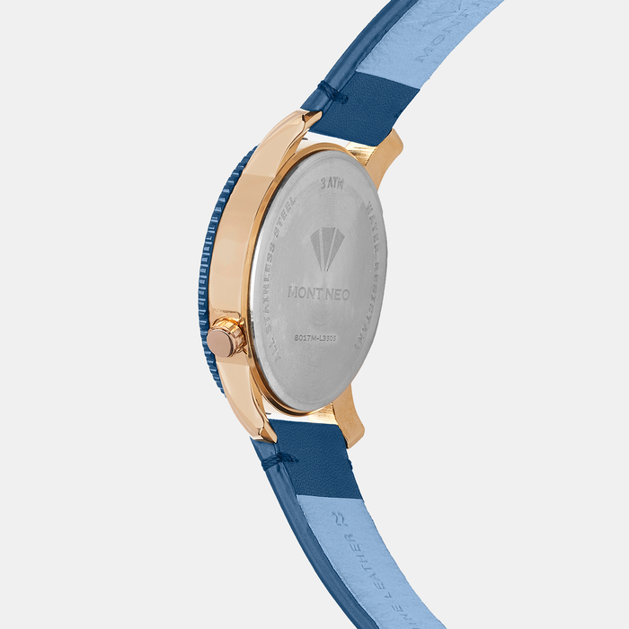 Mont Neo Men Round Blue watch