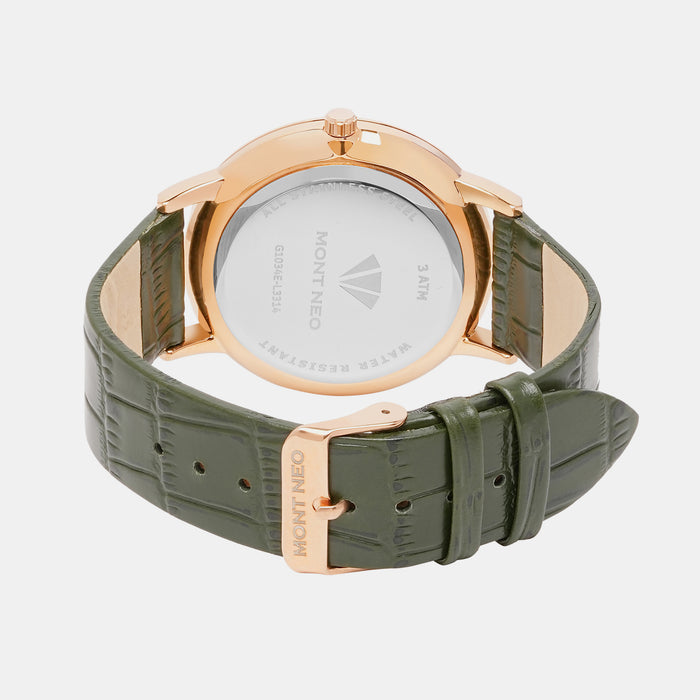 Mont Neo Stainless Steel Round watch