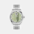 Men Quartz Green Dial Analog Stainless Steel Watch TW043HG27