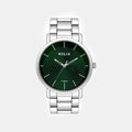 Men Quartz Green Dial Analog Stainless Steel Watch TW053HG02