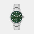 Men Quartz Green Dial Multi-Function Metal Watch 8006M-M1114