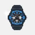 Men Quartz Grey Dial Analog-Digital Resin Watch TWESK4502T