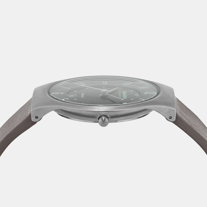 Skagen Leather Grey watch