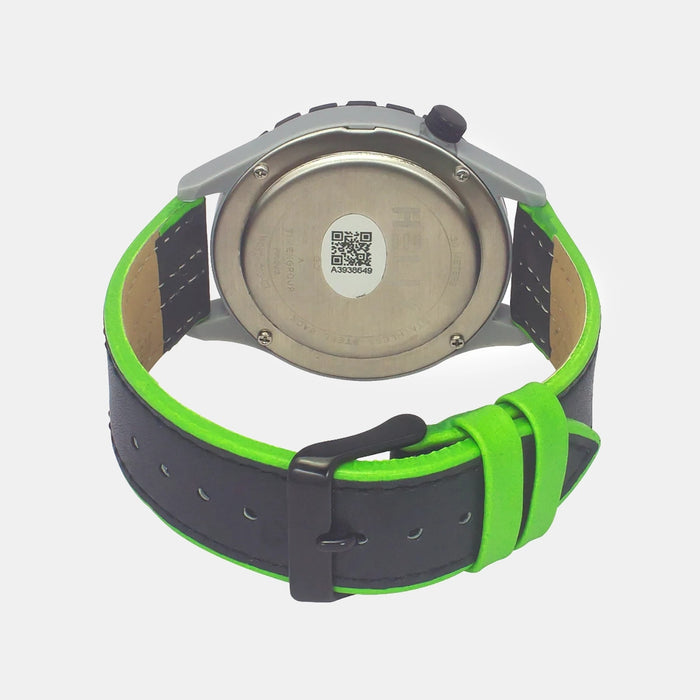 Men Quartz Grey Dial Analog Leather Watch TW052HG03