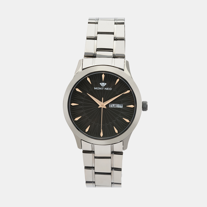 Mont Neo Round Gun Analog watch