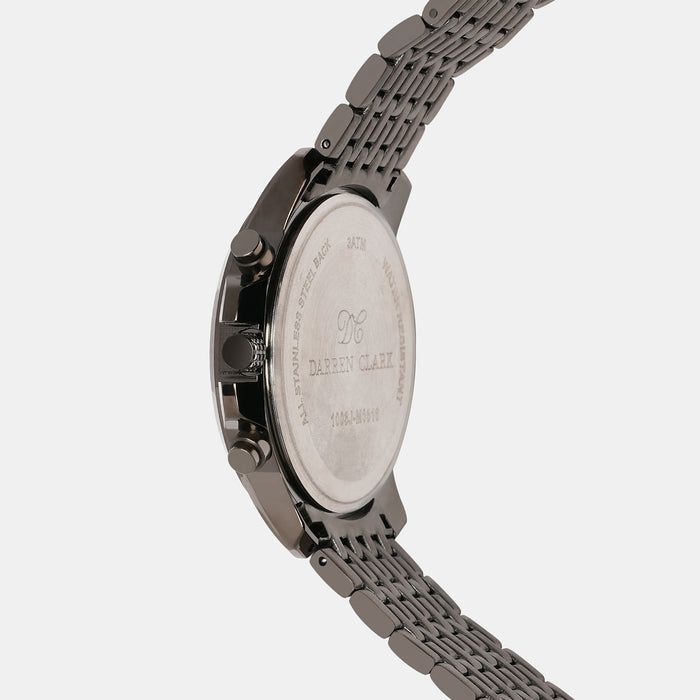 Darren Clark Men Round Gun watch