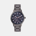 Men Quartz Grey Dial Multi-Function Metal Watch 8006M-M8816