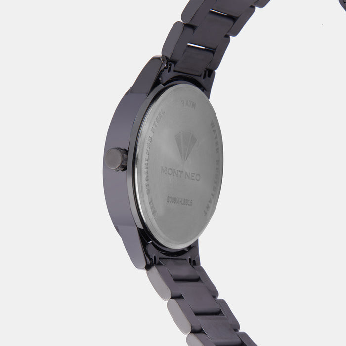 Mont Neo Men Round Gun watch