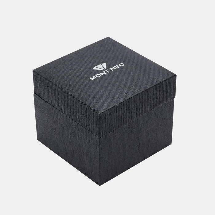 Mont Neo Leather Silver watch