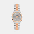 Men Quartz Silver Dial Analog Metal Watch 3506E-M1303