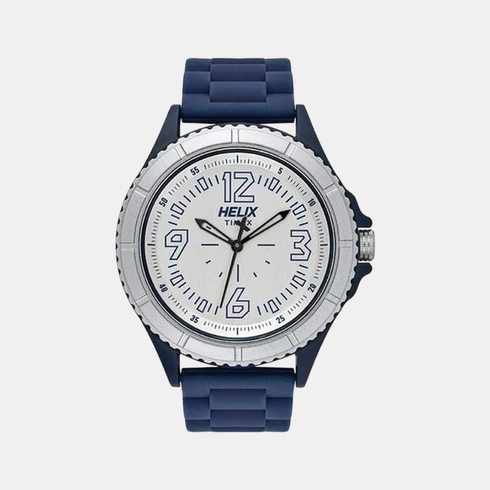 Helix Round Silver Analog watch