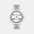 Men Quartz Silver Dial Analog Stainless Steel Watch TW057HG00