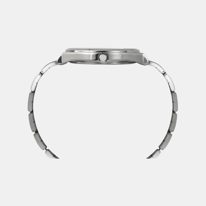 Men Quartz Silver Dial Analog Stainless Steel Watch TW060HG00T