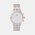 Men Quartz Silver Dial Multi-Function Metal Watch 8018M-M1303