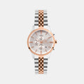 Men Quartz Silver Dial Multi-Function Stainless Steel Watch 1049M-M1303