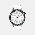 Men Quartz White Dial Analog Leather Watch TW052HG04