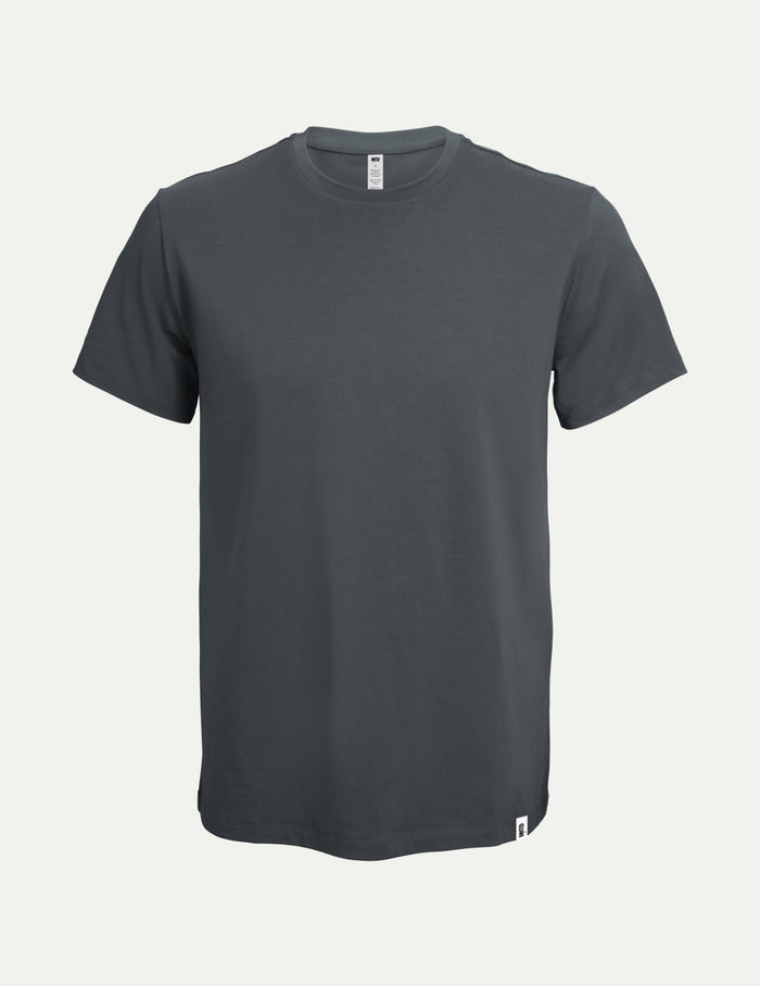 | Men's CoolShift™ Tee shown front-facing against a light gray background |  Pewter