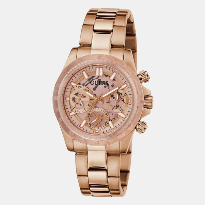 mirage Women Quartz Pink Dial Chronograph Stainless Steel Watch GW0557L2