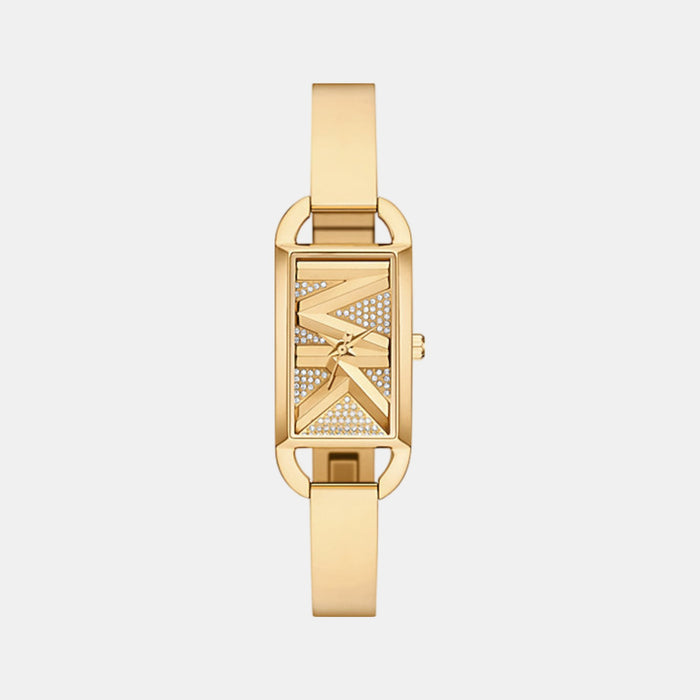 Mk Empire Women Quartz Gold Dial Analog Stainless Steel Watch MK4840