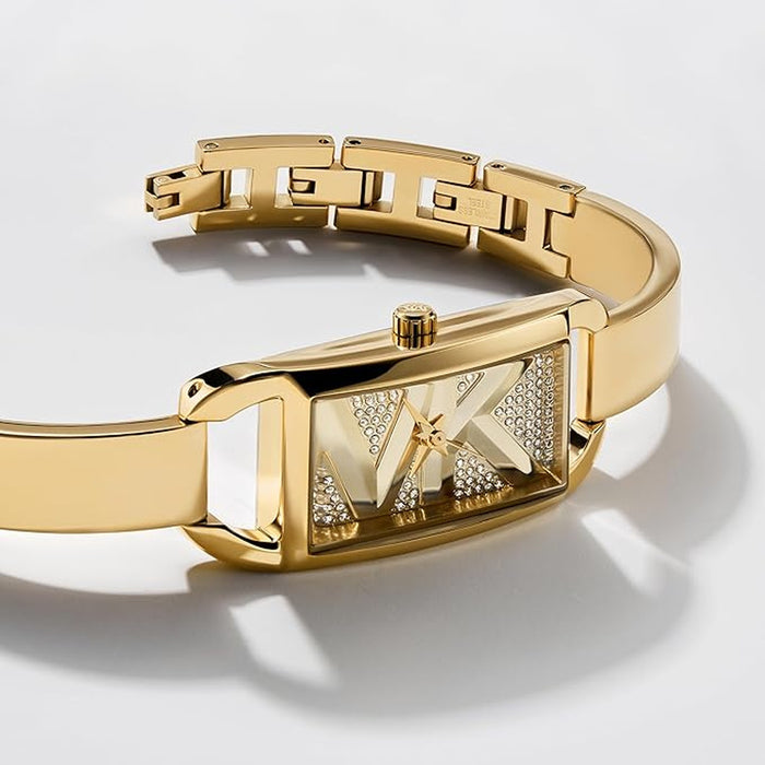 Mk Empire Women Quartz Gold Dial Analog Stainless Steel Watch MK4840