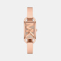 Mk Empire Women Quartz Rose Gold Dial Analog Stainless Steel Watch MK4858