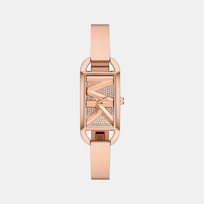 Mk Empire Women Quartz Rose Gold Dial Analog Stainless Steel Watch MK4858