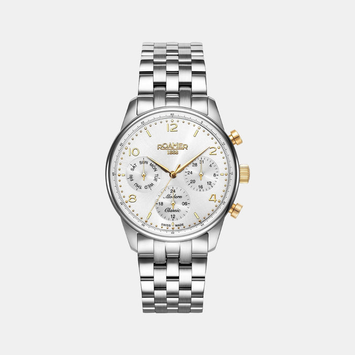 Male White Stainless Steel Chronograph Watch 509902 47 24 20